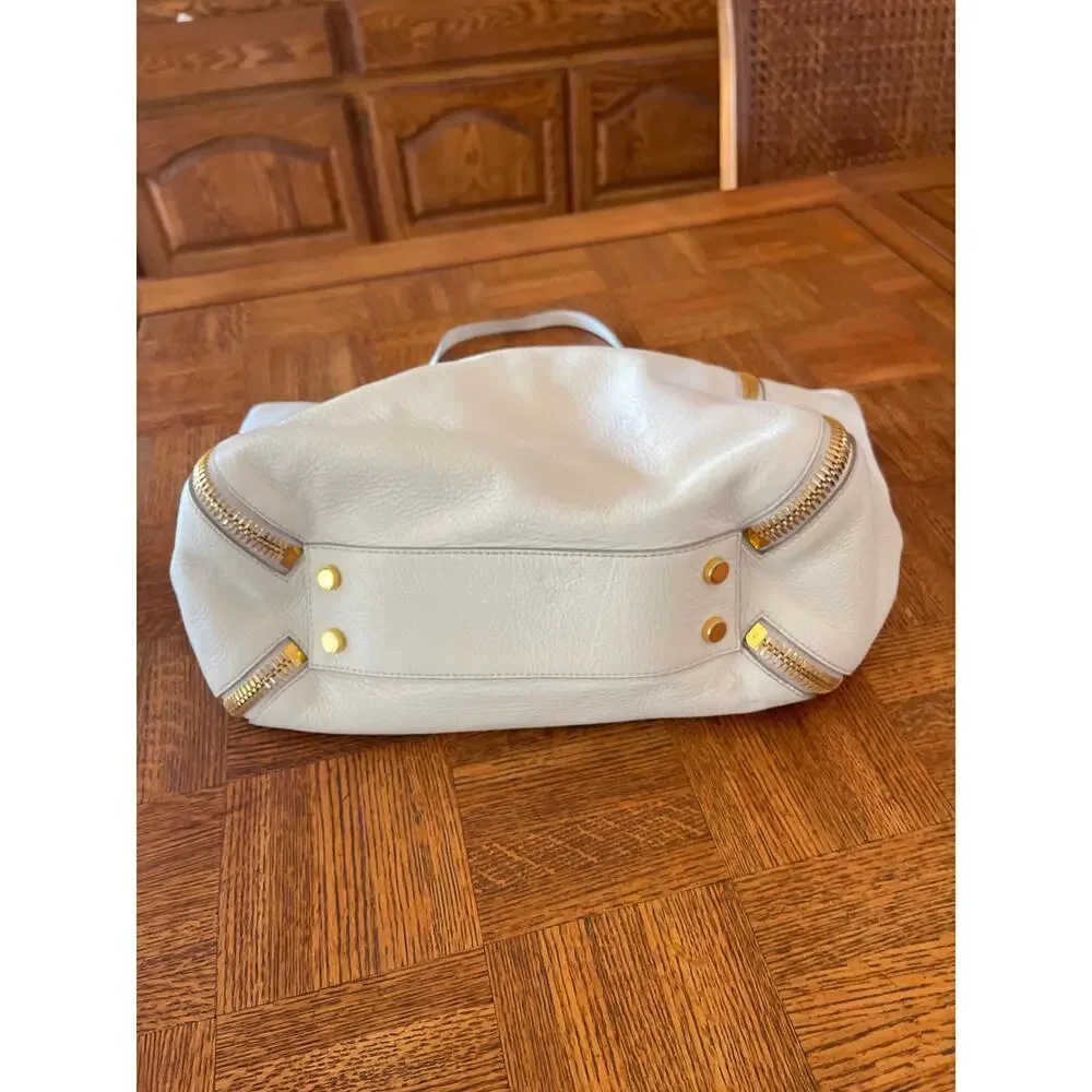 Tom Ford Sedgwick Xipper bag pebbled cream leather